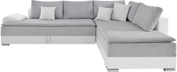 INOSIGN Ecksofa Night & Day 324x95x218 cm Recamiere rechts hellgrau