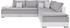 hellgrau: INOSIGN Ecksofa Night & Day 324x95x218 cm Recamiere rechts