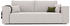 GrekPol Schlafsofa BALI Cord 255x59x105 cm beige