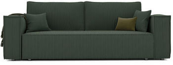 GrekPol Schlafsofa BALI Cord 255x59x105 cm grün