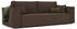 GrekPol Schlafsofa BALI Cord 255x59x105 cm braun