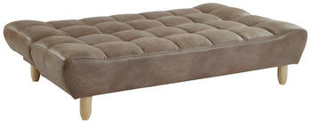 Kauf-Unique Schlafsofa Klappsofa 3-Sitzer - Microfaser-Vintage - Braun - ESTEBAN 182x87x97 cm