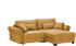 Froschkönig24 Ecksofa Angelina klein gelb 255x92x185 cm