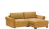 Froschkönig24 Ecksofa Angelina klein gelb 255x92x185 cm