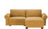 Froschkönig24 Ecksofa Angelina klein gelb 255x92x185 cm