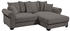 HOM'IN Ecksofa MAUREEN SC 255x185 cm rechts dunkelgrau