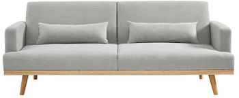 Kauf-Unique Schlafsofa Klappsofa 3-Sitzer - Stoff - Hellbraun - ESME