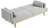 Kauf-Unique Schlafsofa Klappsofa 3-Sitzer - Stoff - Hellbraun - ESME