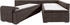 INOSIGN Ecksofa Night & Day 324x95x218 cm Struktur Recamiere links Bonnellfederkern dunkelgrau Boxspring Bettfunktion