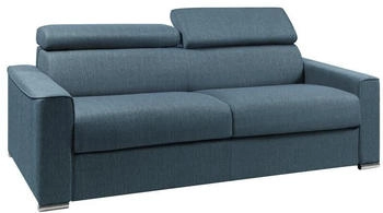 Dunlopillo 4-Sitzer Schlafsofa VIZIR Stoff 160 cm blau