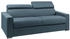 Dunlopillo 4-Sitzer Schlafsofa VIZIR Stoff 160 cm blau