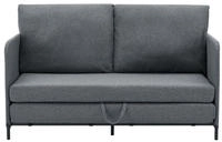 Schlafsofa Soini mit Liegefunktion Dunkelgrau [en.casa]