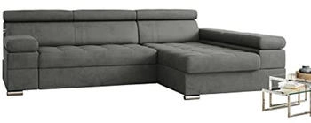 Kreative Furniture & Design Ecksofa PAULO 260x162x95 cm Rechts grau