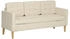 HomCom 3-Sitzer-Sofa 166,5x82x62 cm cremeweiß