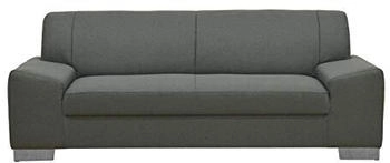 Domo Polstermöbel Alisson 3er Couch Polstergarnitur 199x83x75 cm grau