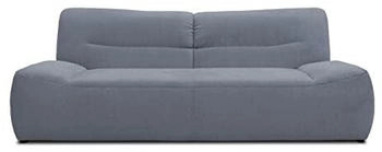 Domo Polstermöbel Boho, 3-Sitzer Couch im Boho-Style, 3er Sofa Bigsofa Garnitur PolsterSofa 224x109x81 cm grau