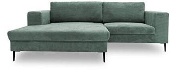 Domo Polsterm&ouml;bel Ecksofa Modica L-Form moderne Eckcouch bodenfreie Couch, Polsterecke 244x173x83 cm t&uuml;rkis