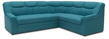 Domo Polsterm&ouml;bel Ecksofa Berlin, Schlaffunktion Federkern-Polsterung L-Form 205x250x89 cm petrol