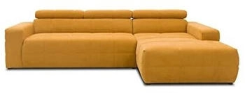 Domo Polstermöbel Ecksofa Brandon Rückenfunktion L-Form Polsterecke 285x175x98 cm gelb