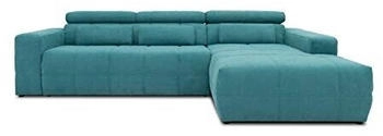 Domo Polstermöbel Ecksofa Brandon Rückenfunktion L-Form Polsterecke 285x175x98 cm türkis