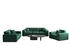 Fun Möbel CELES PREMIUM Sofaset 3-2-1 Stoff Opera Velvet Grün