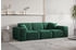 Fun Möbel CELES PREMIUM Sofaset 3-2-1 Stoff Opera Velvet Grün