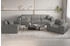 Fun Möbel CELES PREMIUM Sofaset 3-2-1 Stoff Opera Velvet Grau