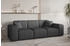 Fun Möbel CELES PREMIUM Sofaset 3-2-1 Stoff Opera Velvet Anthrazit