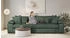 Home Affaire Big-Sofa Soft&Cosy XXL grün dunkelgrün 303x123cm Cord dunkelgrün
