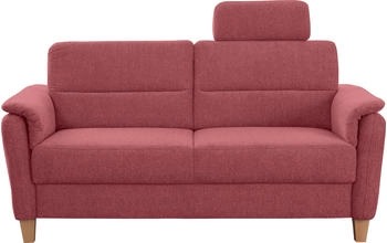 Home Affaire 2,5-Sitzer Palmera lila chianti 179cm 89x89cm Lederoptik Federkern-Polsterung Steck