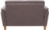 Home Affaire 2-Sitzer Palmera braun 149cm 89x89cm Lederoptik Federkern-Polsterung
