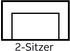 Home Affaire 2-Sitzer Palmera braun 149cm 89x89cm Lederoptik Federkern-Polsterung