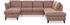 Home Affaire Wohnlandschaft Trelleborg U-Form rosa altrosa 307x86x213cm Bettfunktion inkl. Federkern-Polsterung