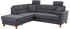 Home Affaire Ecksofa Palmera L-Form grau 236cm 89x212cm Lederoptik Federkern Bettfun
