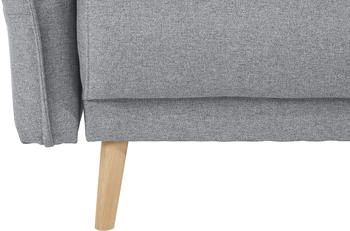 Home Affaire Schlafsofa Granbo grau 228cm 95x104cm Federkern-Polsterung Seitentasche grau