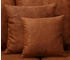 Home Affaire Big-Sofa Neapel 290x80x118cm Lederoptik losen Kissen 2 braun cognac