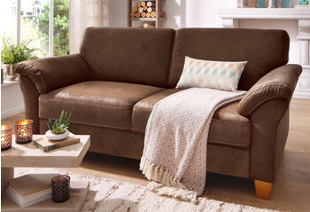 Home Affaire 3-Sitzer Borkum braun schoko 186cm 87x88cm ALTARA NUBUCK MELROSE