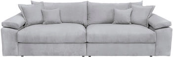 Home Affaire Big-Sofa Soft&Cosy XXL grau hellgrau 303x123cm Cord hellgrau
