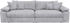 Home Affaire Big-Sofa Soft&Cosy XXL grau hellgrau 303x123cm Cord hellgrau