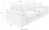 Home Affaire Big-Sofa Soft&Cosy XXL grau hellgrau 303x123cm Cord hellgrau