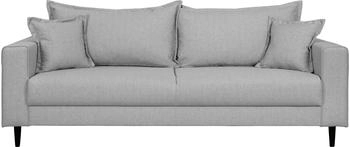 Home Affaire 3-Sitzer VEYRAS grau hellgrau 212cm 76x84cm hoher Sitzkomfort 212/84/76 cm hellgrau