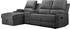 Home Affaire Ecksofa Napori Multimediasofa 3er Kinosessel XXL L-Form 240x102x155cm grau anthrazit