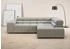 INOSIGN Ecksofa Ancona incl. Kopfteilverstellung + 3 Zierkissen L-Form grau hellgrau 249x70x215cm motorische Sitztiefenverstellung
