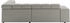 INOSIGN Ecksofa Ancona incl. Kopfteilverstellung + 3 Zierkissen L-Form grau hellgrau 249x70x215cm motorische Sitztiefenverstellung