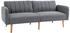 HomCom 2-Sitzer Schlafsofa 173x73x75 cm Grau (839-214GY)