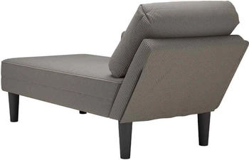 vidaXL Chaiselongue Hellgrau Cord (4009815)