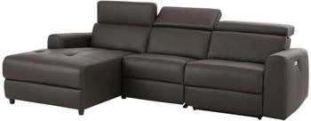Home Affaire Ecksofa Sentrano L-Form braun 275cm 82x164cm Kunstleder Kunstleder Webstoff Nylon fein