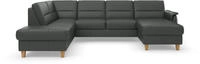 Home affaire Wohnlandschaft "Palmera U-Form, B: 308 cm" optional Schlaffunktion...
