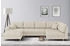 Home Affaire Wohnlandschaft CHARRE U-Form beige 310cm 81x161cm Cord Bouclé beige
