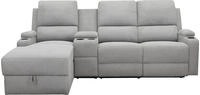 OTTO home Ecksofa "NAPORI Struktur, Multimediasofa, 3er Kinosessel XXL, L-Form"
